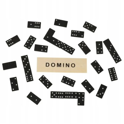 Rodzinna Gra Domino – Klasyczna w Drewnianym Pudełku | 2–4 Graczy