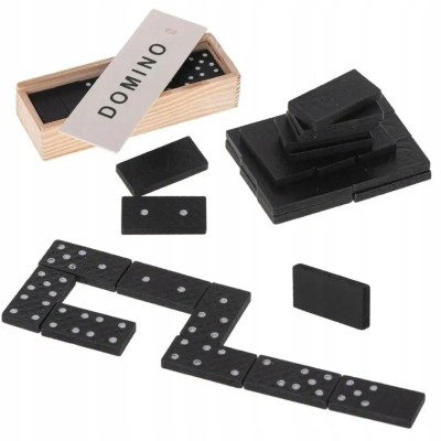 Rodzinna Gra Domino – Klasyczna w Drewnianym Pudełku | 2–4 Graczy