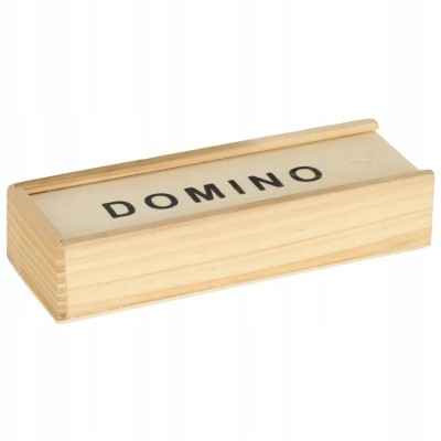 Rodzinna Gra Domino – Klasyczna w Drewnianym Pudełku | 2–4 Graczy