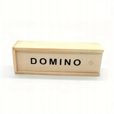 Rodzinna Gra Domino – Klasyczna w Drewnianym Pudełku | 2–4 Graczy