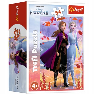 Puzzle 54 mini Frozen Kraina Lodu Anna i Elsa – edukacyjna zabawa Trefl 19639