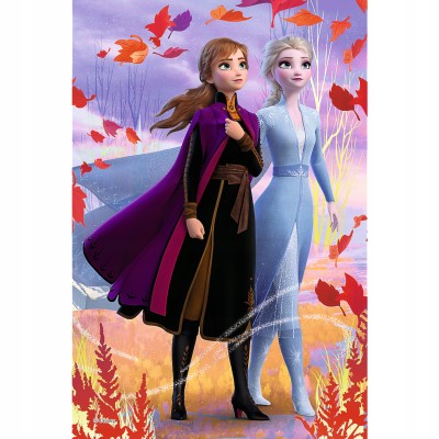 Puzzle 54 mini Frozen Kraina Lodu Anna i Elsa – edukacyjna zabawa Trefl 19639