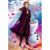 Edukacyjne puzzle 54 mini Frozen Kraina Lodu Anna i Olaf 54 elementy Trefl 19638