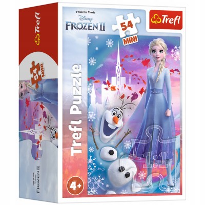 Puzzle 54 elementów Frozen Kraina Lodu – edukacyjne i kolorowe układanki dla dzieci | Trefl 19640