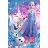 Puzzle 54 mini Frozen Kraina Lodu Elsa i Olaf 54 elementy edukacyjne układanki dla dzieci Trefl 19640