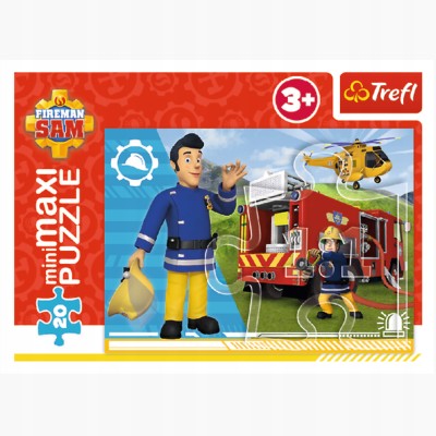 Puzzle 20 miniMAXI Strażak Sam 20 elementów akcja ratunkowa 3+ Trefl 21115 Puzzle 20 miniMAXI Strażak Sam 20 elementów akcja ratunkowa 3+ Trefl 21115