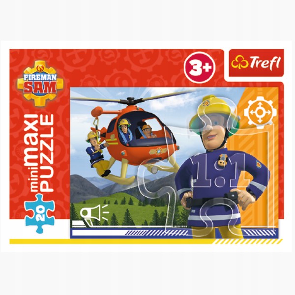 Puzzle Strażak Sam w akcji 20 elementów miniMAXI– układanka edukacyjna Trefl 21112