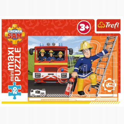 Puzzle 20 miniMAXI Strażak Sam 20 elementów 3+ Trefl 21113 Puzzle 20 miniMAXI Strażak Sam 20 elementów 3+ Trefl 21113