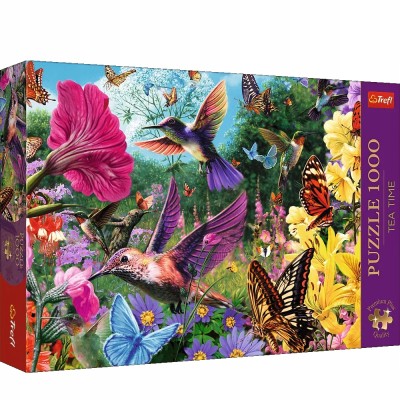 Puzzle Tea Time 1000 elementów – ogród dla ptaków, seria Premium Plus | Trefl 10806 Puzzle Tea Time 1000 elementów – ogród dla ptaków, seria Premium Plus | Trefl 10806