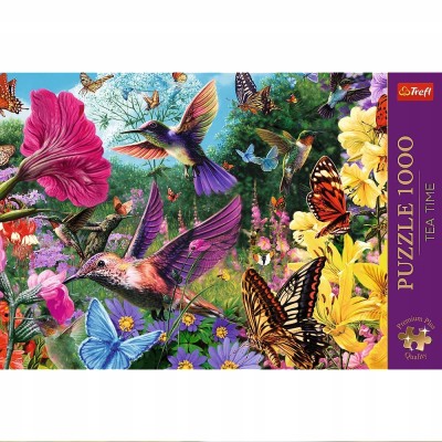 Puzzle Tea Time 1000 elementów – ogród dla ptaków, seria Premium Plus | Trefl 10806 Puzzle Tea Time 1000 elementów – ogród dla ptaków, seria Premium Plus | Trefl 10806