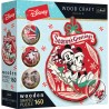 Puzzle drewniane Disney Mickey i Minni – świąteczna układanka z figurkami Trefl 20192
