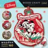 Puzzle drewniane Disney Mickey i Minni – świąteczna układanka z figurkami Trefl 20192