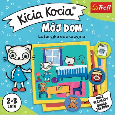 Gra planszowa Kicia Kocia mój dom dla maluchów Trefl 02055 Gra planszowa Kicia Kocia mój dom dla maluchów Trefl 02055