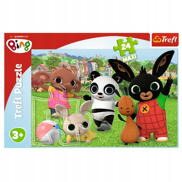 Puzzle Bing Maxi 24 el. Zabawa w parku – Układanka dla dzieci Trefl 14306