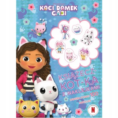 Kolorowanka z naklejkami Koci Domek Gabi – Książęcz-kot-ka książeczka edukacyjna Trefl KS97238 Kolorowanka z naklejkami Koci Domek Gabi – Książęcz-kot-ka książeczka edukacyjna Trefl KS97238