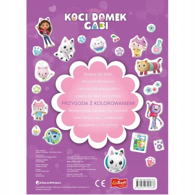 Kolorowanka z naklejkami Koci Domek Gabi – Książęcz-kot-ka książeczka edukacyjna Trefl KS97238 Kolorowanka z naklejkami Koci Domek Gabi – Książęcz-kot-ka książeczka edukacyjna Trefl KS97238