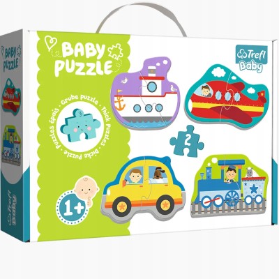Puzzle Baby Classic pojazdy transportowe 1+ Trefl 36075 Puzzle Baby Classic pojazdy transportowe 1+ Trefl 36075