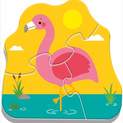 Puzzle edukacyjne Zwierzątka Safari dla dzieci 2+ – nauka przez zabawę | Trefl 36073