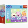 Puzzle miniMAXI Peppa Pig karaoke 20 el. – zabawa i nauka z bajką | Trefl 21126