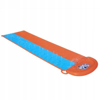 Bestway wodna ślizgawka podwójna 488 cm  Bestway 52328 – podłączana do węża | Zraszacze, trwały PCV, zabawa na świeżym powietrzu