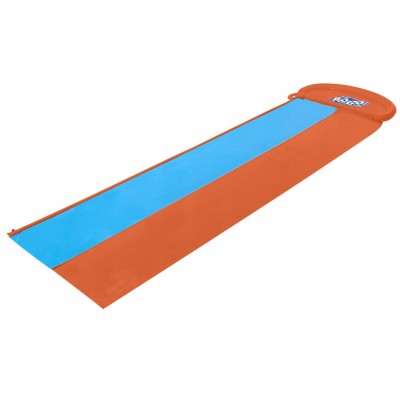 Bestway wodna ślizgawka podwójna 488 cm  Bestway 52328 – podłączana do węża | Zraszacze, trwały PCV, zabawa na świeżym powietrzu