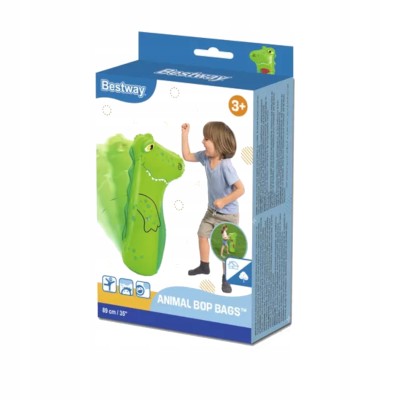 Worek bokserski dmuchany dinozaur do zabawy i aktywności fizycznej Bestway 52152