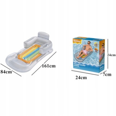 materac do pływania z oparciem bestway 161 x 84 cm – z uchwytem na napój materac do pływania z oparciem bestway 161 x 84 cm – z uchwytem na napój