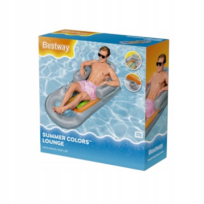 materac do pływania z oparciem bestway 161 x 84 cm – z uchwytem na napój materac do pływania z oparciem bestway 161 x 84 cm – z uchwytem na napój