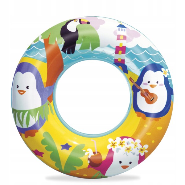 Koło do pływania Pingwin 51 cm dla dzieci 3–6 lat | Bestway 36113