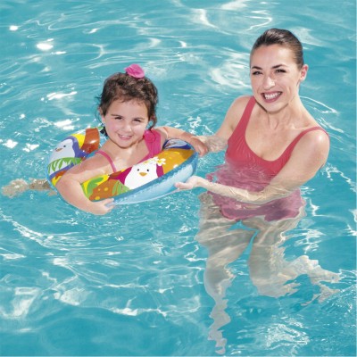 Kółko do nauki pływania z pingwinem 51 cm | Bestway 36113