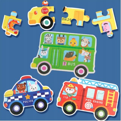 Moje pierwsze puzzle pojazdy służbowe – 30 elementów, 6 układanek | Edukacyjne puzzle dla dzieci Moje pierwsze puzzle pojazdy służbowe – 30 elementów, 6 układanek | Edukacyjne puzzle dla dzieci