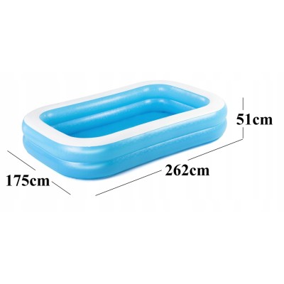 Basen dmuchany Bestway 262x175 cm – rodzinny, mocny, idealny do ogrodu 56004