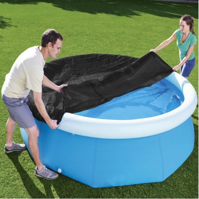 Przykrycie na basen rozporowy 244 cm Bestway – plandeka z linkami 58032 Przykrycie na basen rozporowy 244 cm Bestway – plandeka z linkami 58032
