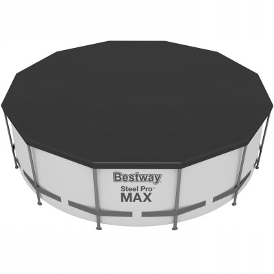 przykrycie na basen stelażowy 366–370 cm bestway – plandeka z linkami 58037 przykrycie na basen stelażowy 366–370 cm bestway – plandeka z linkami 58037