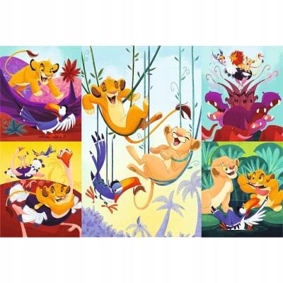 Puzzle Dzielny Król Lew 100 elementów Disney | Układanka Trefl 16478