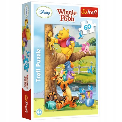 Puzzle Kubuś Puchatek 60 el. – Małe co nieco Tygrysek i Prosiaczek | Zabawka edukacyjna | Trefl 17264 Puzzle Kubuś Puchatek 60 el. – Małe co nieco Tygrysek i Prosiaczek | Zabawka edukacyjna | Trefl 17264