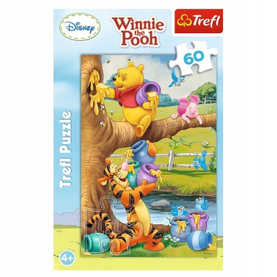 Puzzle Kubuś Puchatek 60 el. – Małe co nieco Tygrysek i Prosiaczek | Zabawka edukacyjna | Trefl 17264 Puzzle Kubuś Puchatek 60 el. – Małe co nieco Tygrysek i Prosiaczek | Zabawka edukacyjna | Trefl 17264