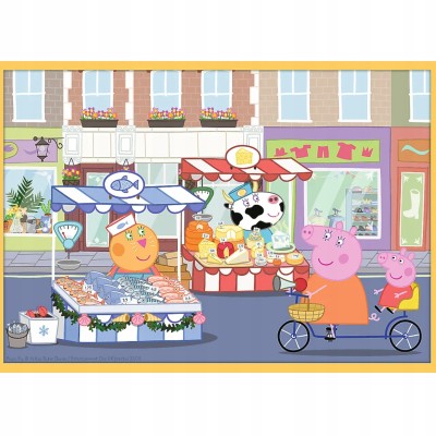 Puzzle Trefl 10w1 Świnka Peppa – kolorowe i edukacyjne układanki dla dzieci 4+ | Trefl 90383