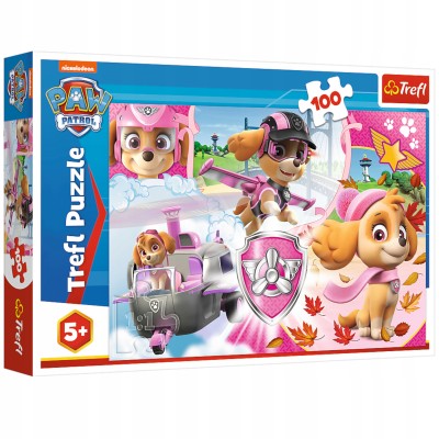 Puzzle Psi Patrol 100 el Skye w akcji Trefl 16368 Puzzle Psi Patrol 100 el Skye w akcji Trefl 16368